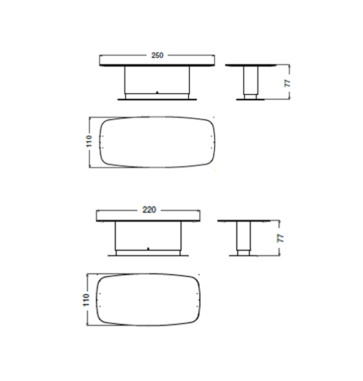 CPRN Homood-Rectangular dining table 