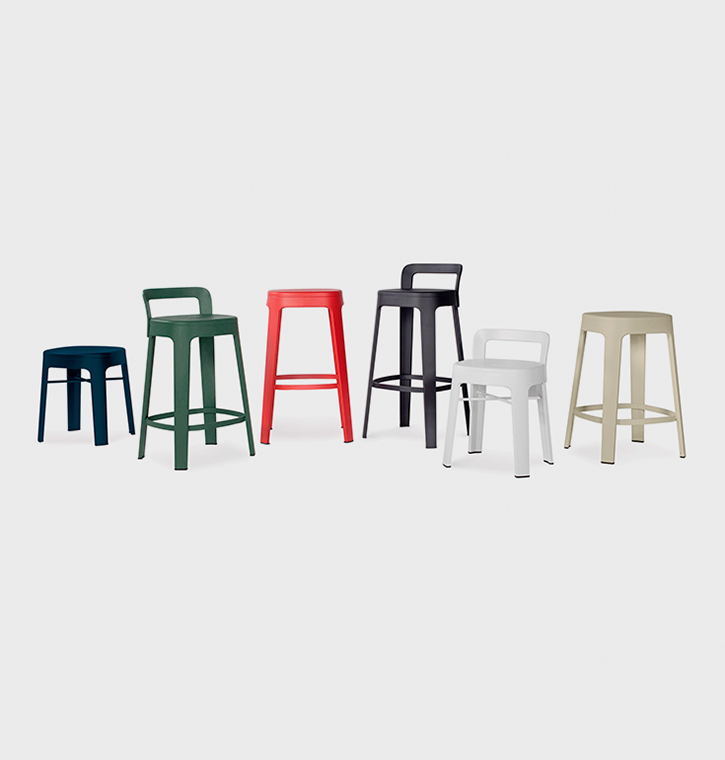 RS Barcelona Ombra stool collection for indoor and outdoor use