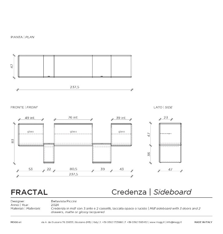 Fractal - Contenitori - BELLAVISTA & PICCINI - 2024 - Mogg