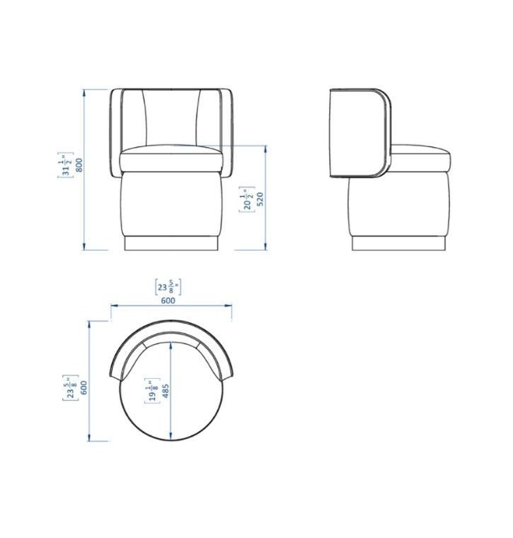 Rhonda swivel chair