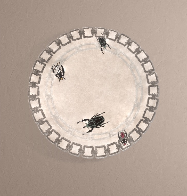 Golden Bugs Rug