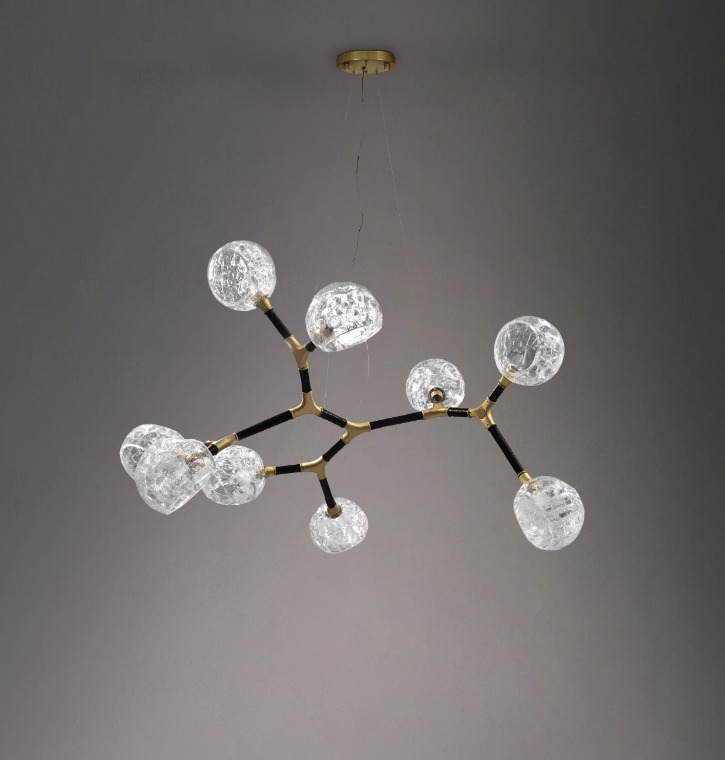 Modern Glass Suspension Light by BRABBU