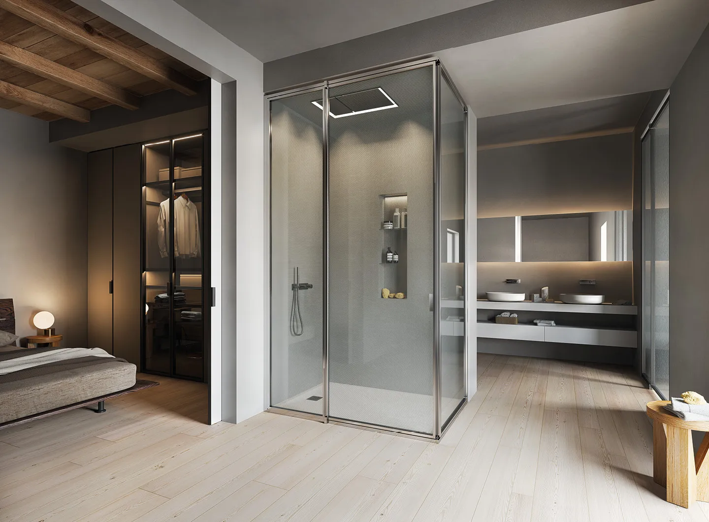 Vismaravetro - Glass partition walls for bathrooms and contract orders - Suite