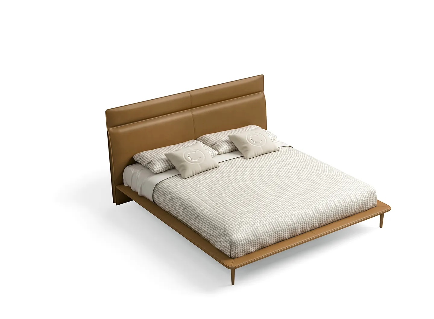 CPRN Homood-Bed in saddle leather