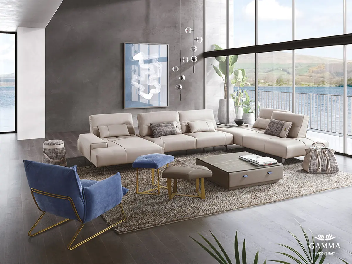 Gamma Arredamenti International Spa - SMART sectional - MARGOT armchair