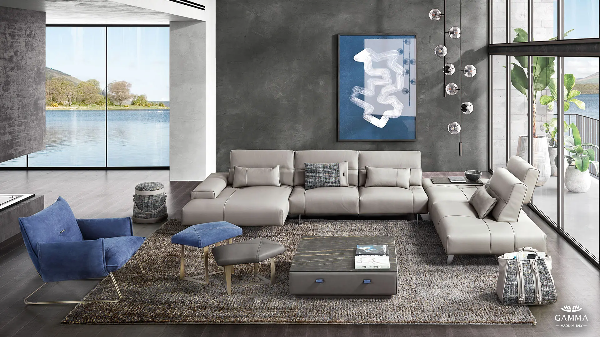 Gamma Arredamenti International Spa - SMART sectional - MARGOT armchair
