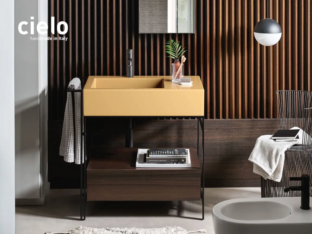 Cabinet with washbasin Narciso Mini by Ceramica Cielo