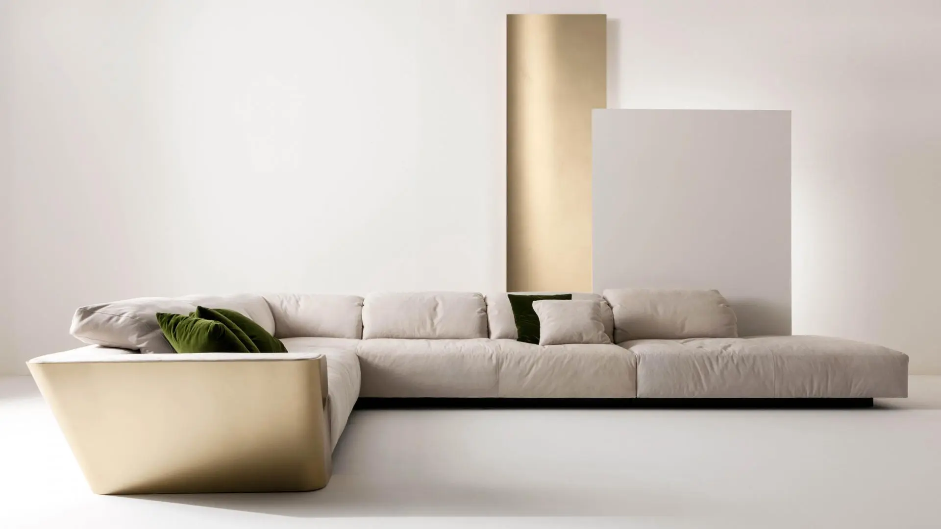 laurameroni luxury modern upholstered minimal glamorous sofa metropol