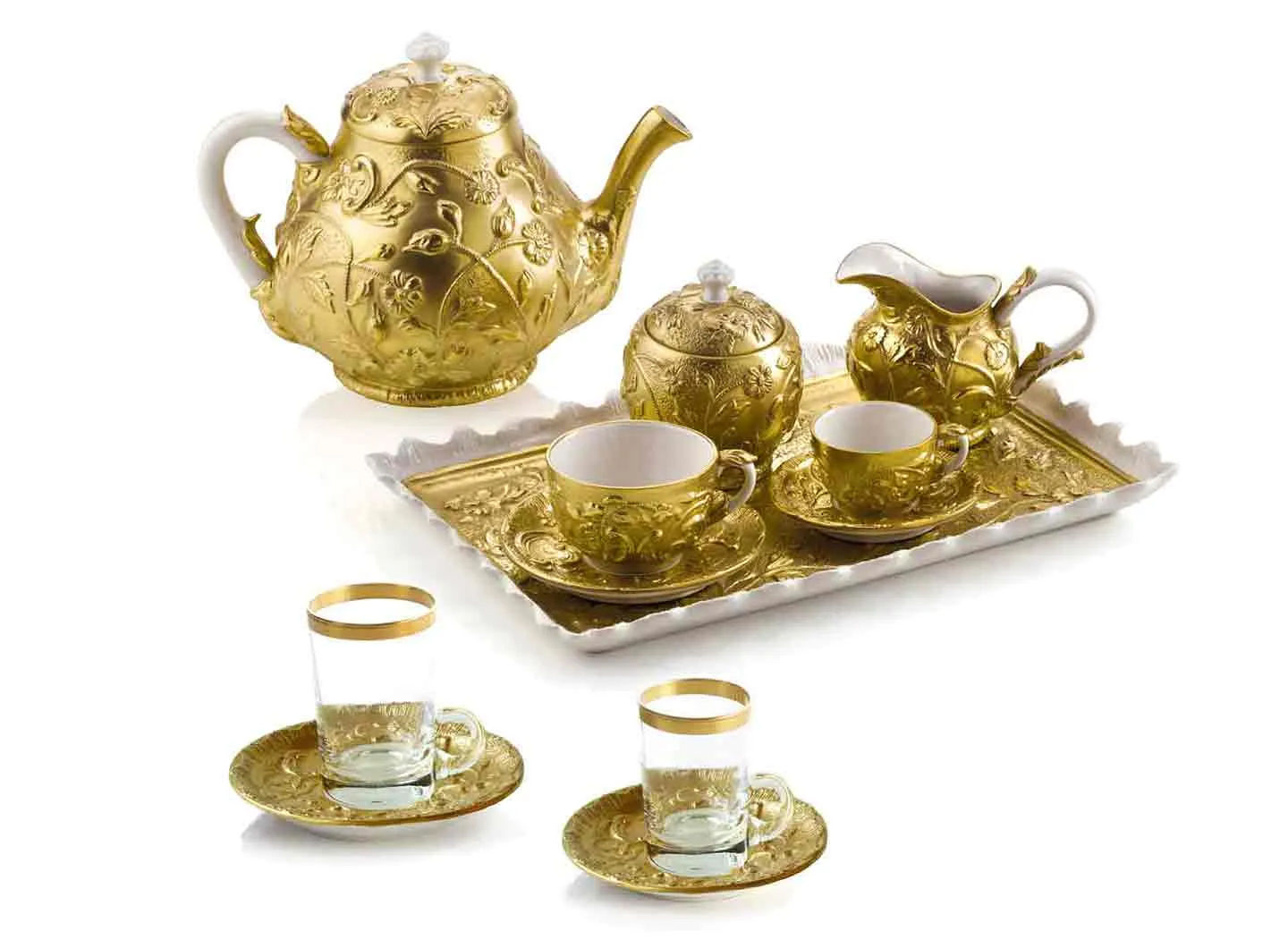 TAORMINA GOLD TEA SET COLLECTION