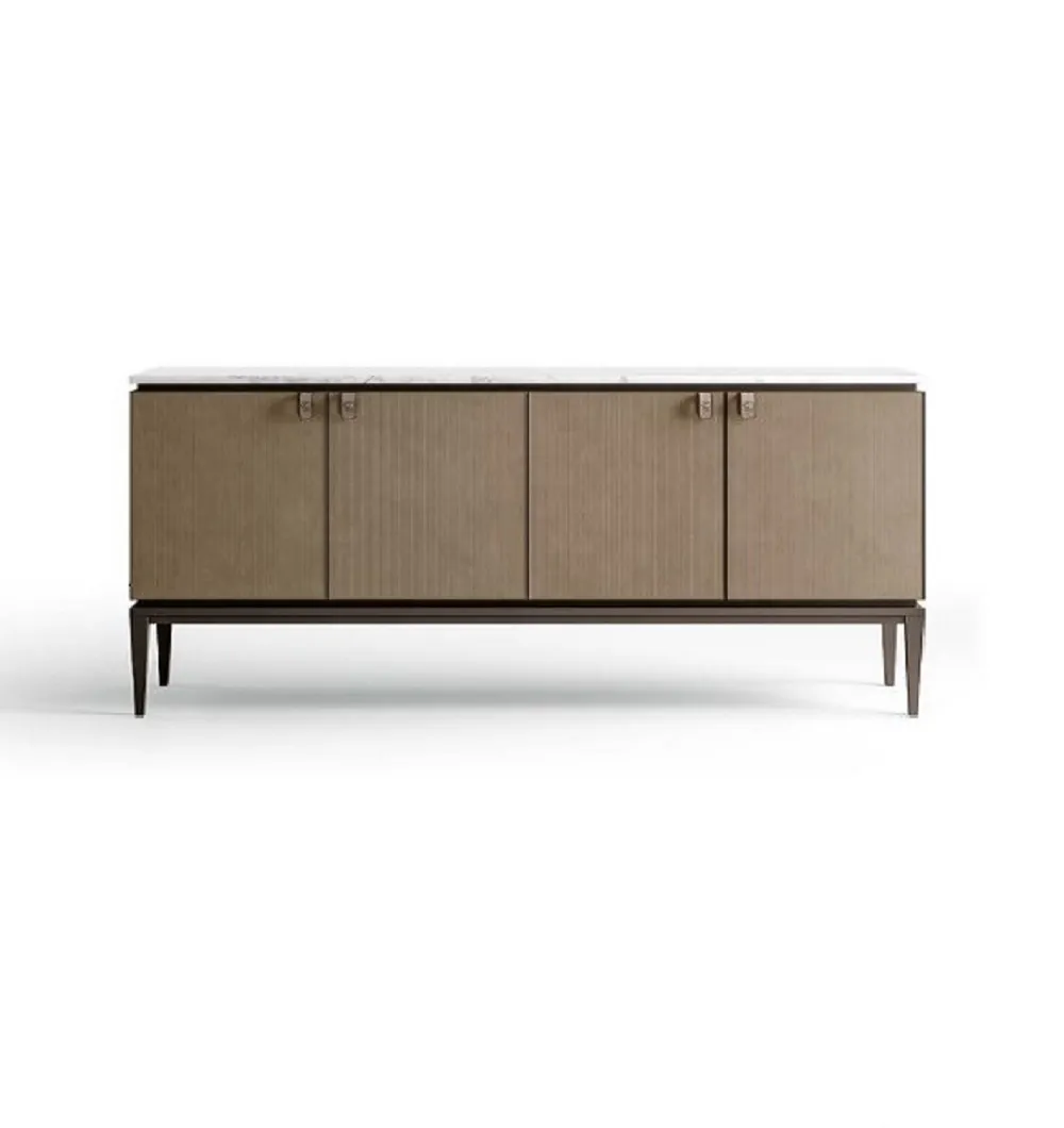 CPRN Homood - Credenza con ante in cuoio