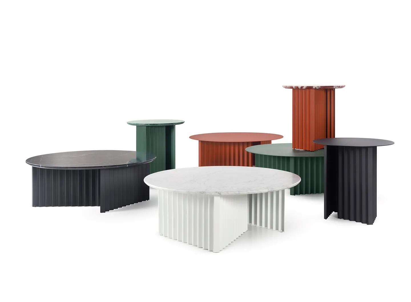 RS Barcelona Plec table collection for indoor and outdoor use