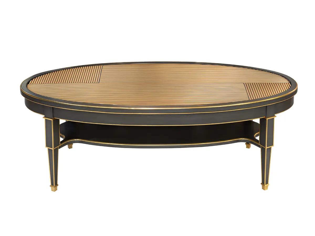 Oval coffee table