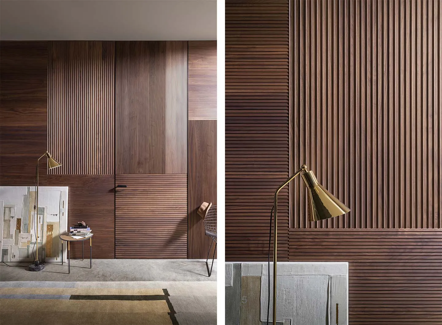 Wall & Door in Matrix canaletto walnut finish