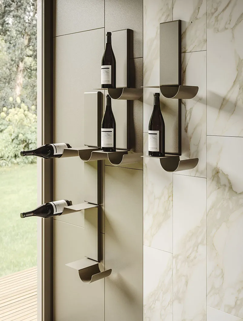 Ronda Design Magnetika Wine bar - Olo magnetic shelves