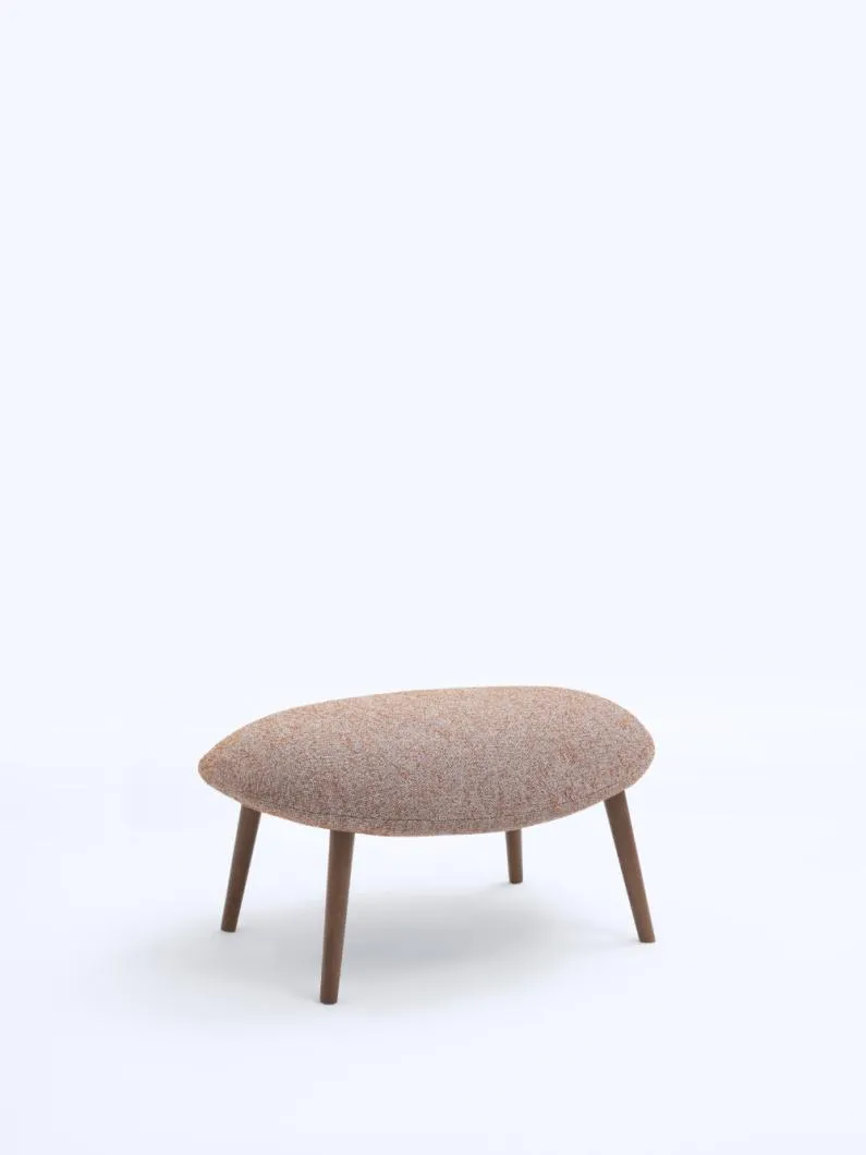 cloche pouf - wooden legs