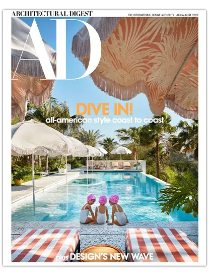 Cover of the July-August issue of Architectural Digest