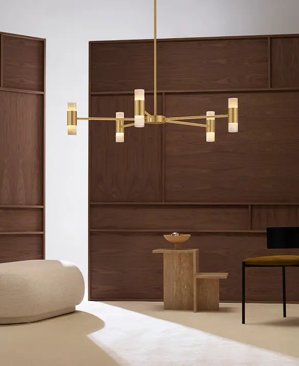 Roma Pendant, Satin Brass