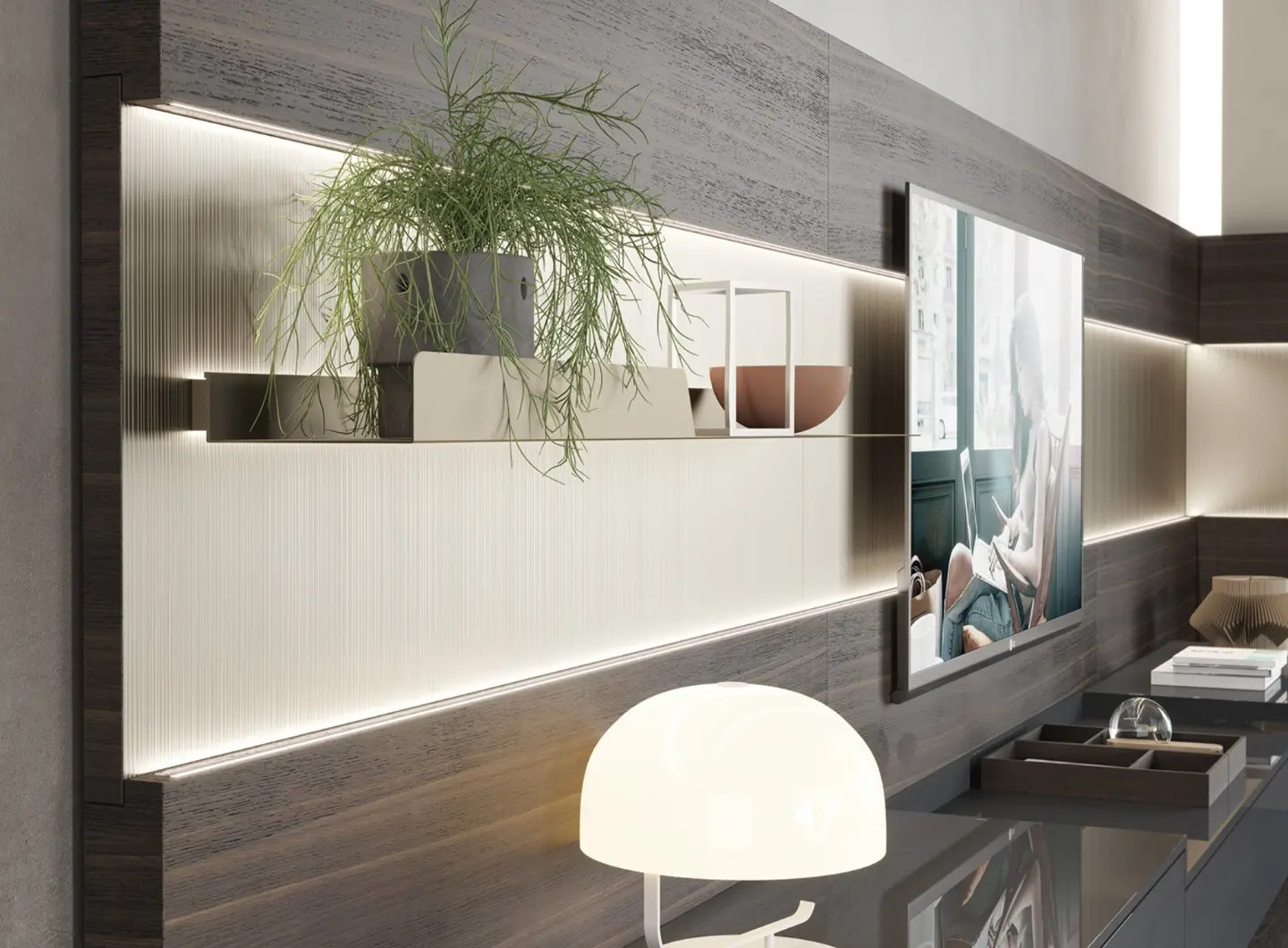 Turati T4 - Media unit & Boiserie