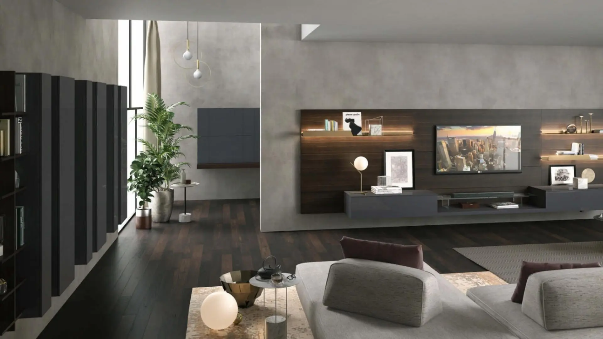 Turati T4 - Media unit & Boiserie