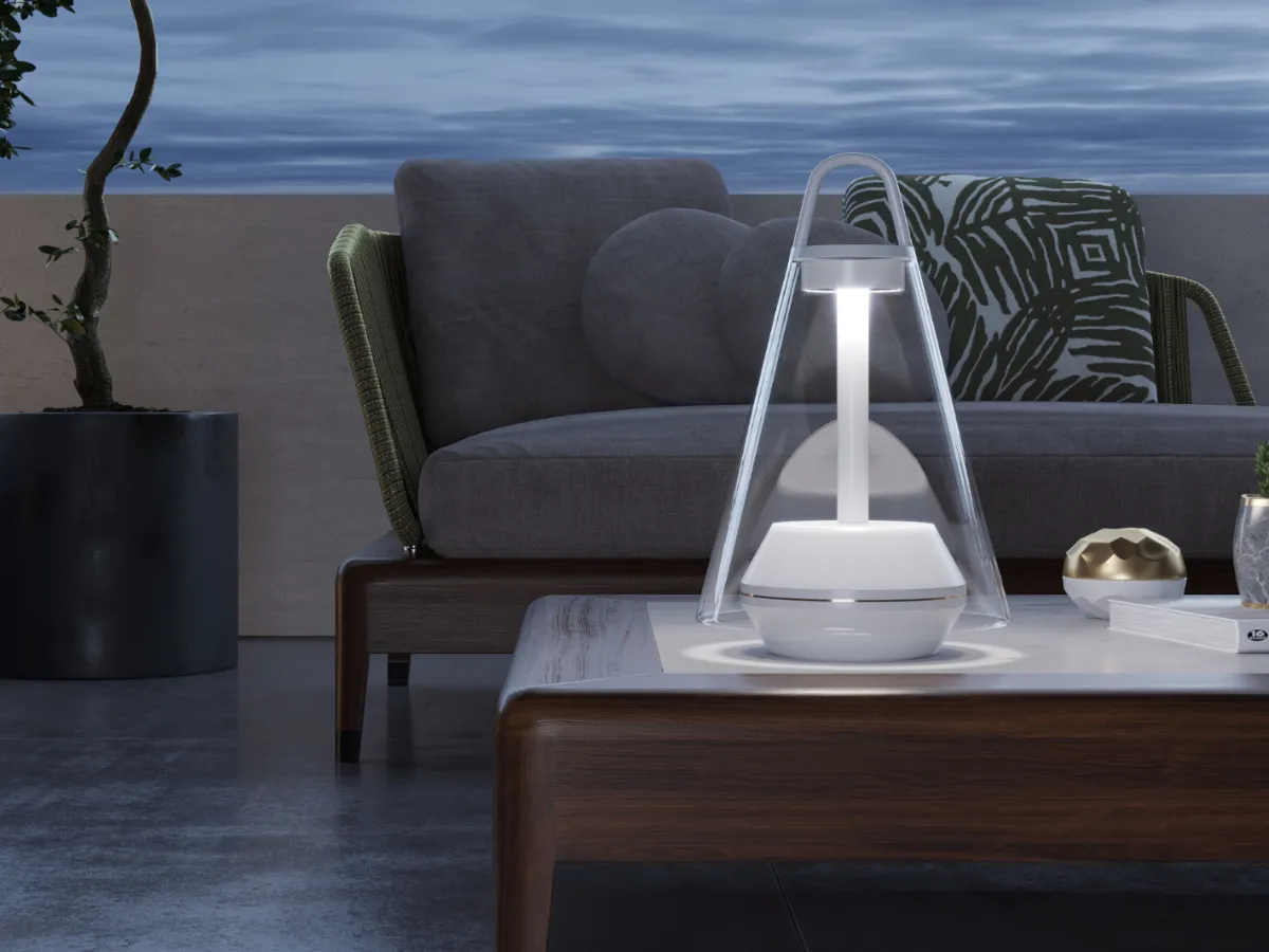 Shuttle portable outdoor lamp by Prandina