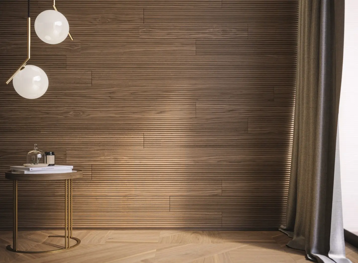 Wall paneling Rail V Code 3D