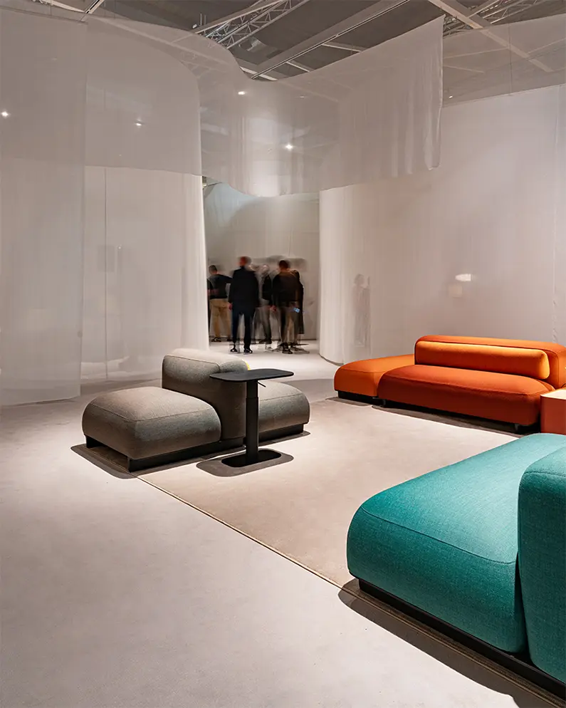 stand, arper, salone milano, interni, prodotto