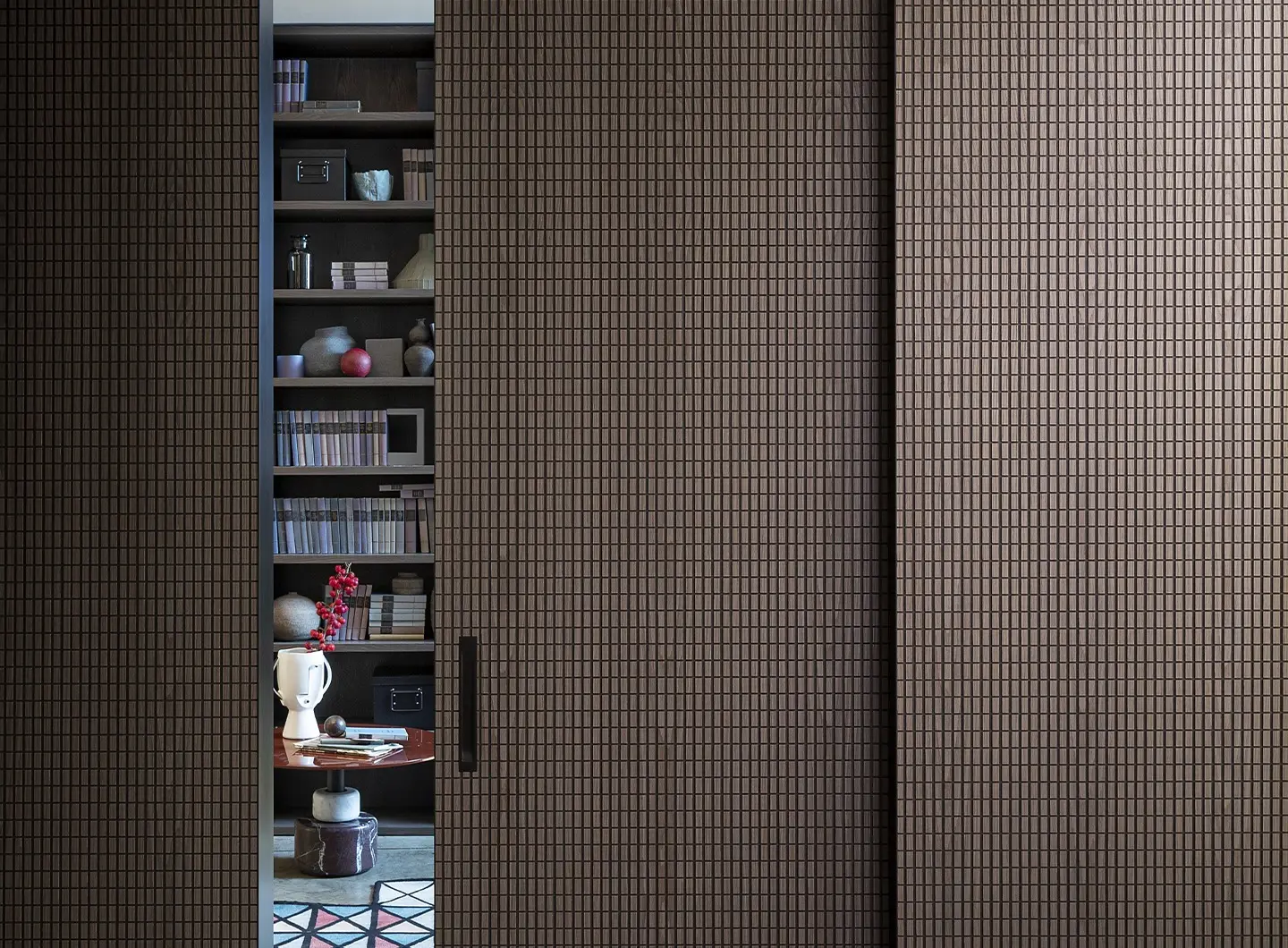 Chocolat boiserie, designed by Piero Lissoni