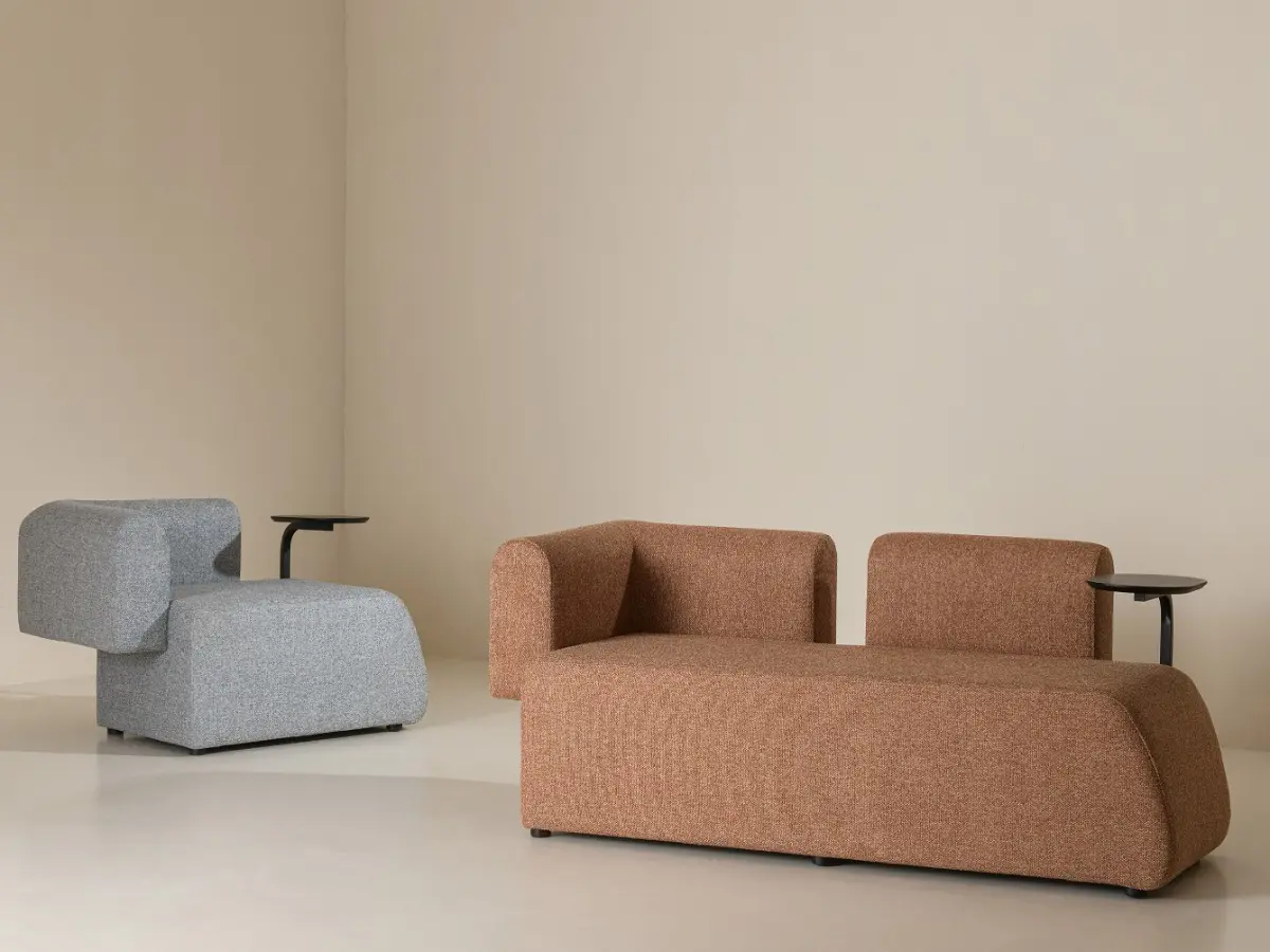 Modern interior design actively uses unusual shapes and combinations of materials.