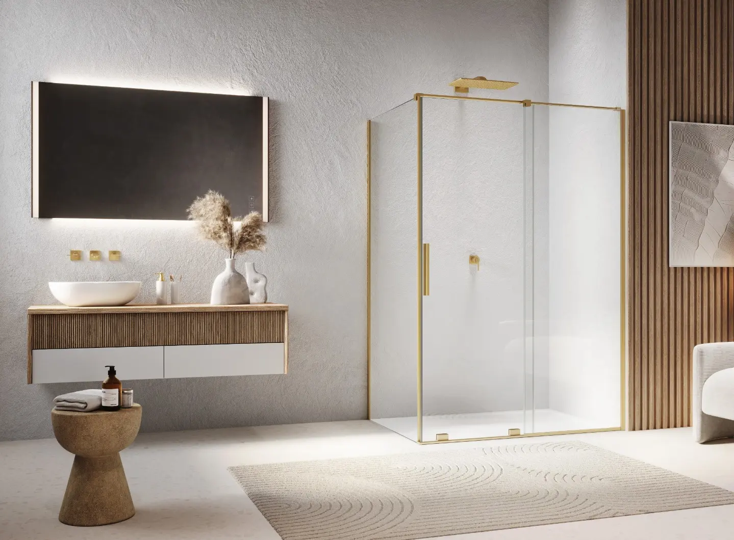 RONAL – AMALIA, Gold brushed finish