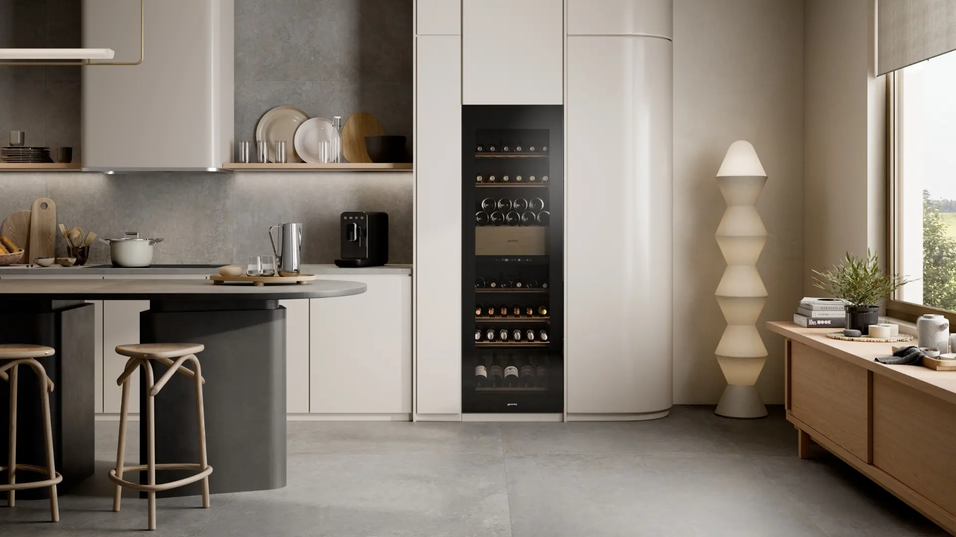 178 cm built-in wine cooler