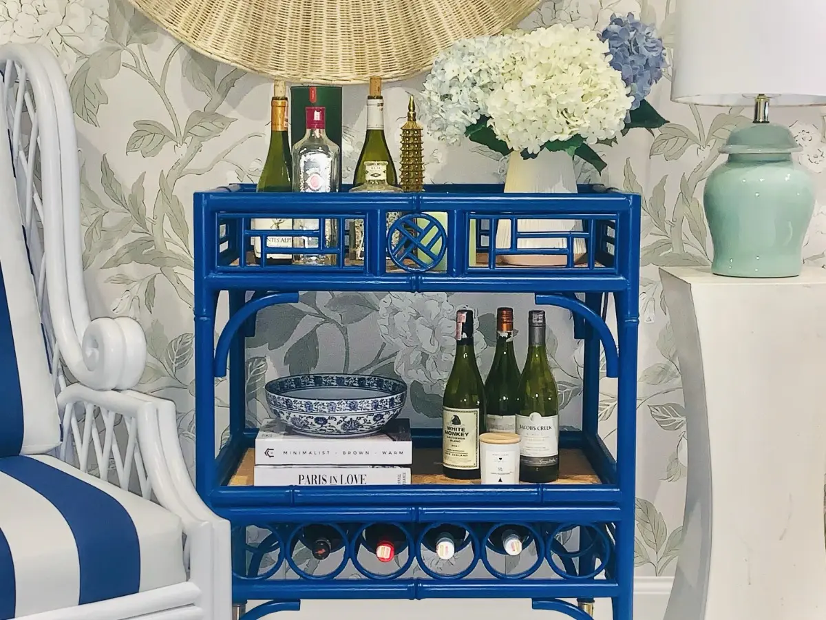 Sheo Home Living - Chinoiserie Bar Cart