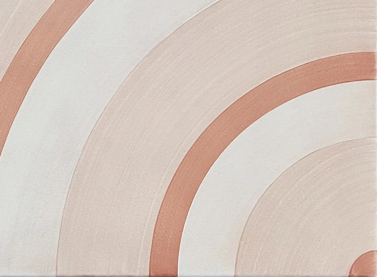 Collezione Geometrie d'Ombra di Ceramica Francesco De Maio - Cerchio Rosa Cipria 
