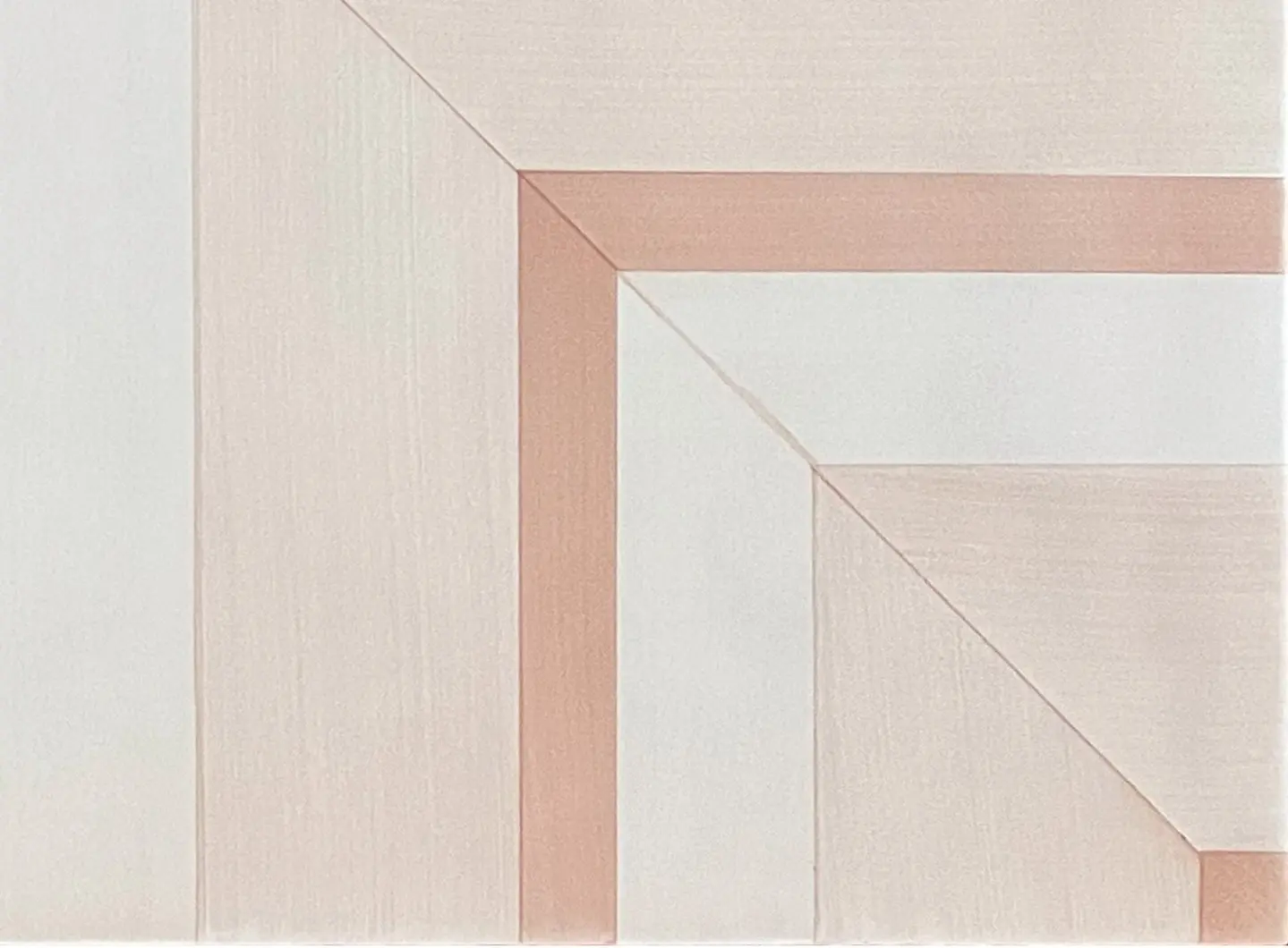 Collezione Geometrie d'Ombra di Ceramica Francesco De Maio - Quadrato Rosa Cipria