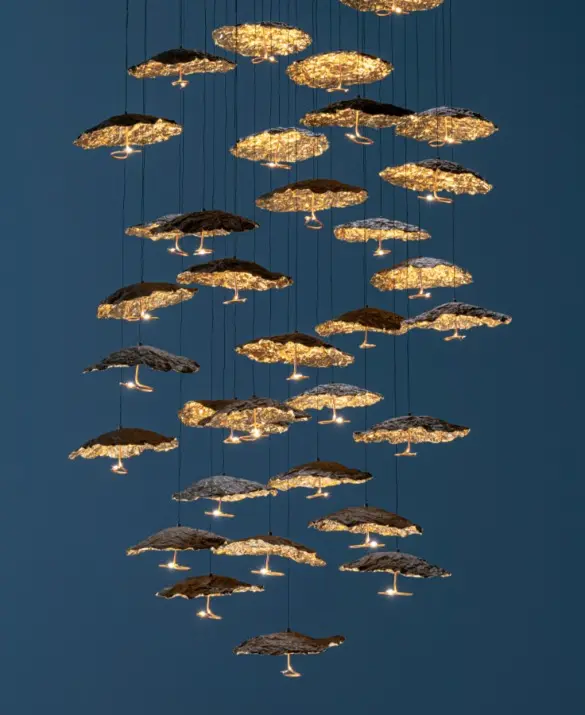 Gold Moon Chandelier