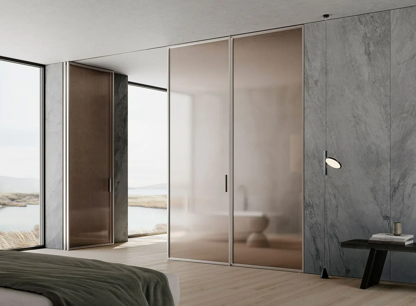 L7 Bi-folding - partizioni in vetro - design Piero Lissoni