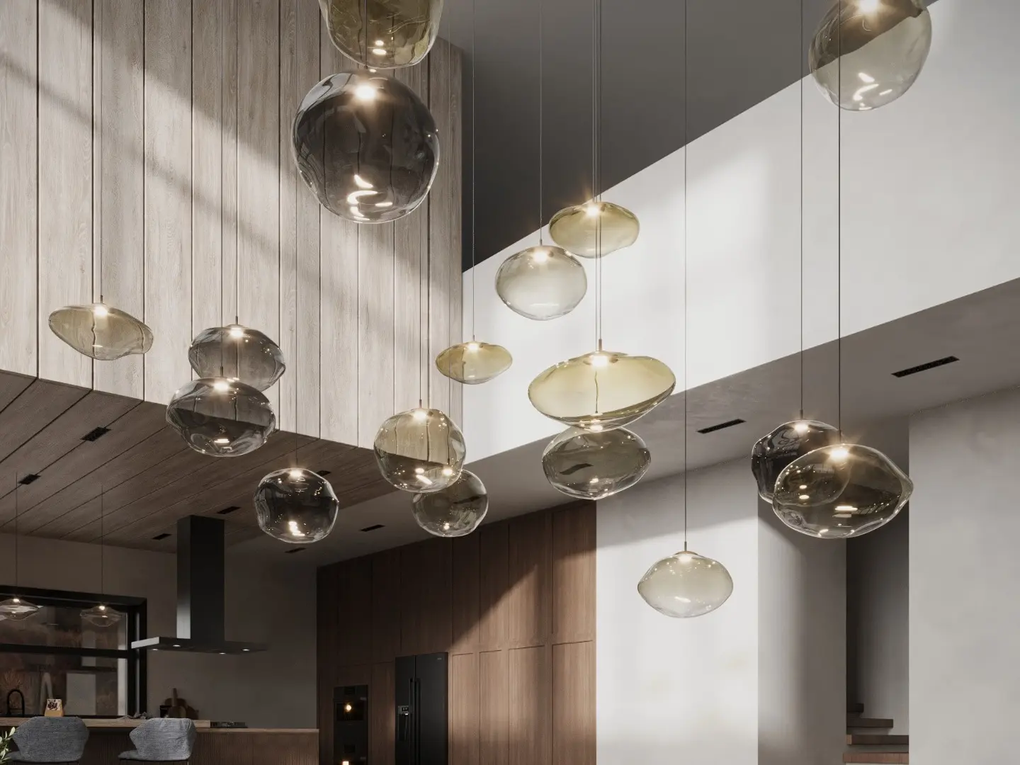 mark cangini e tucci multiple suspension lamp 