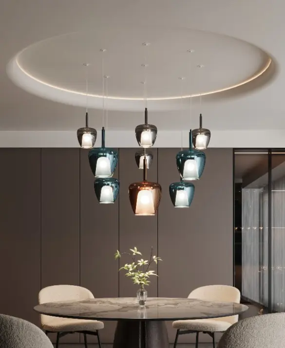 clos cangini e tucci suspension lamp multiple