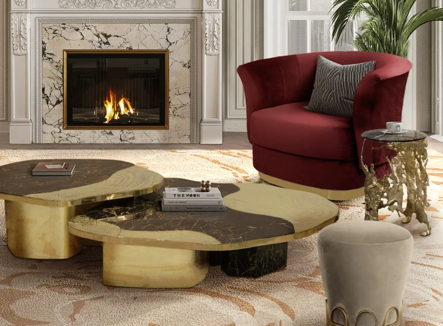 Luxury contemporary living room