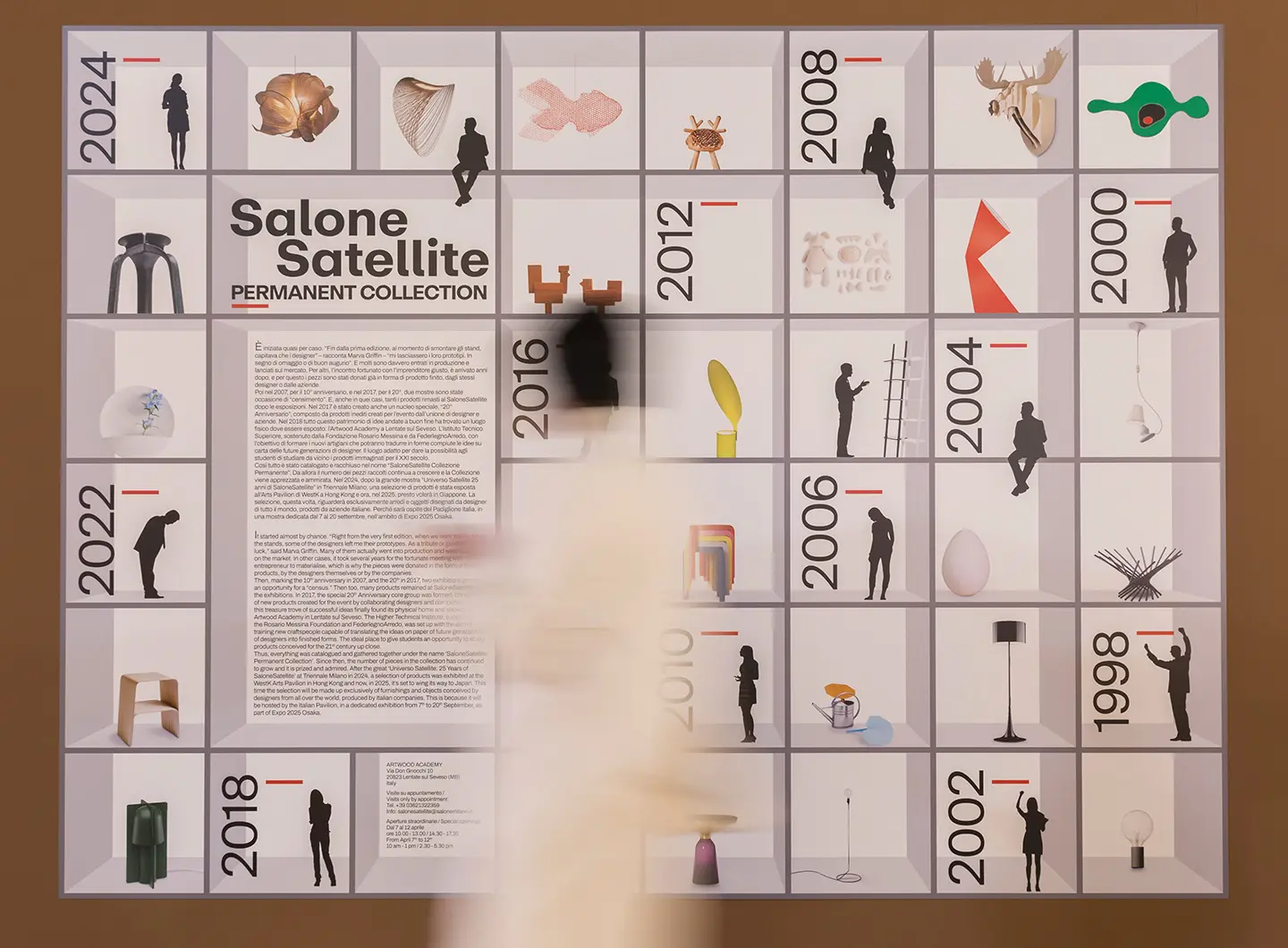 Introductory panel describing Salone Satellite