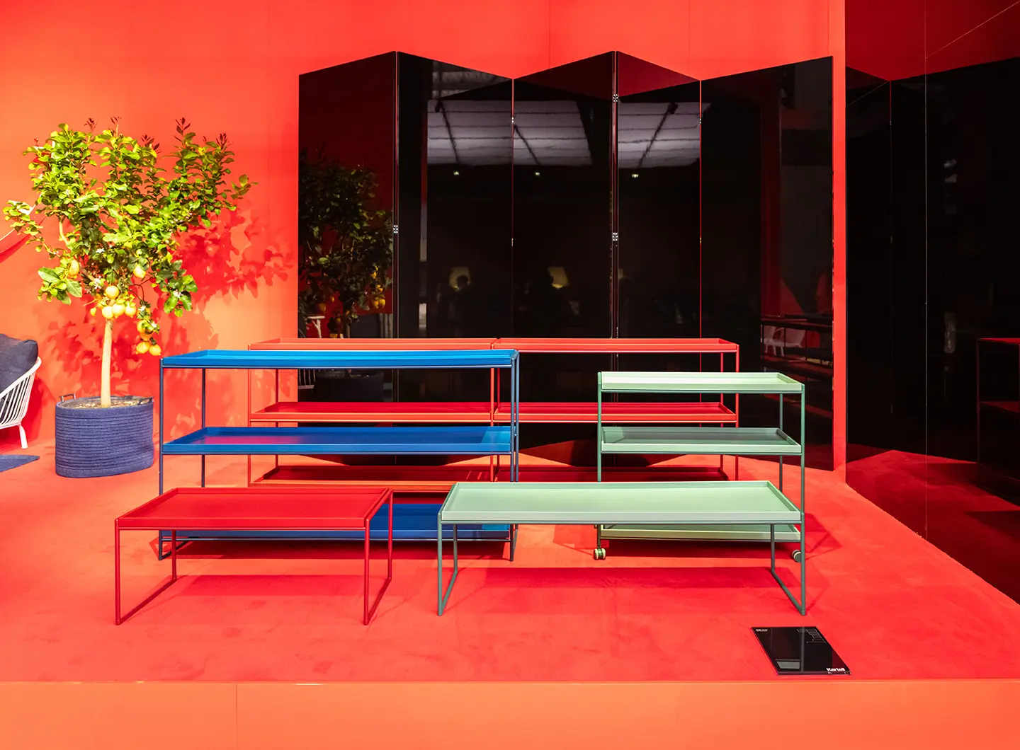 Small tables and shelf systems