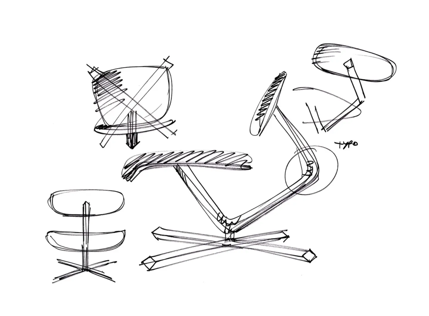 Typo Lounge & Ottoman, design AMDL CIRCLE