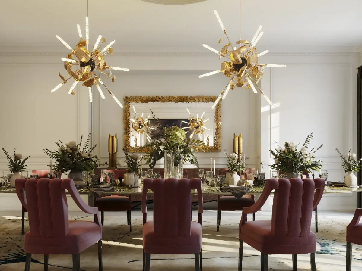 Luxurious Dining Room with Parisian Inspiration