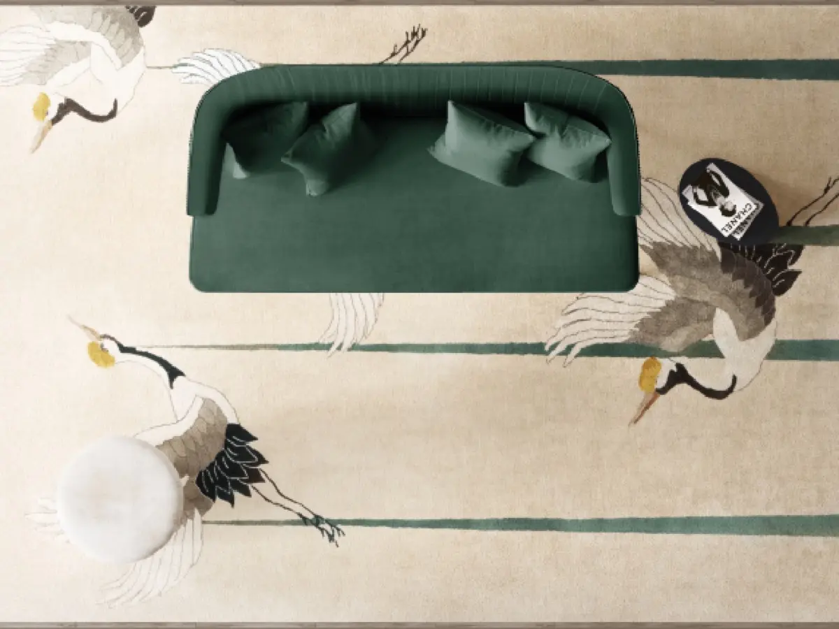 The Heron Carpet as a Design Focal Point