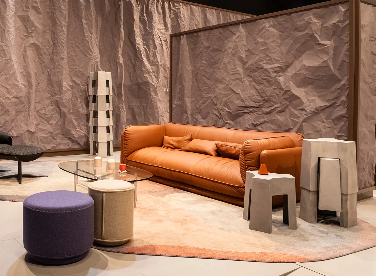 veduta stand Leolux, a salone 2025