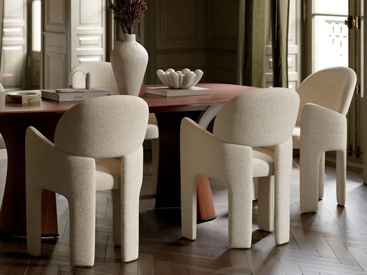 The AOLE armchair and ROOT table