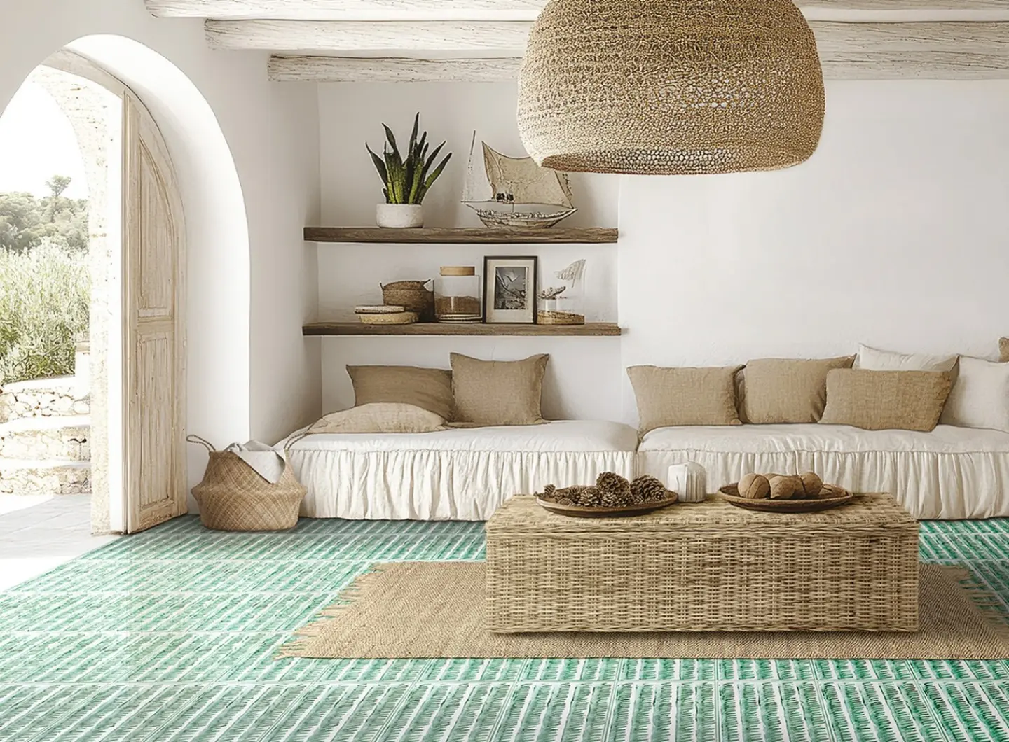 Collezione Midollino - Verde Ramina su Bicottura