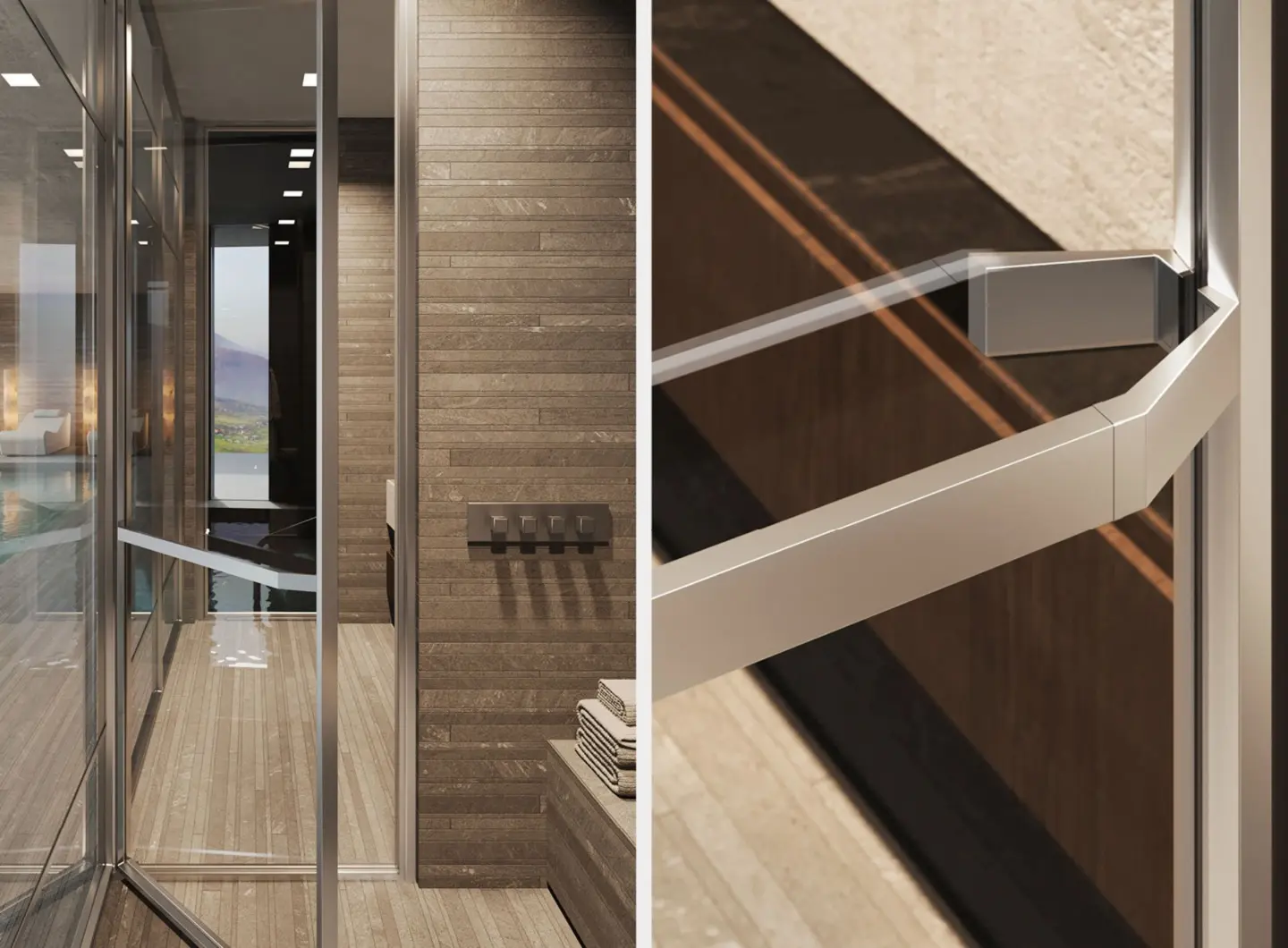 DOMINO - parete bagno che diventa progetto - Vismaravetro