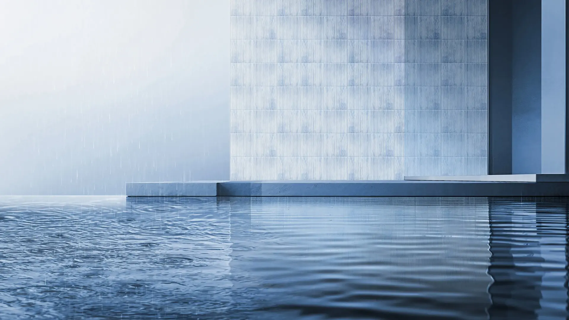 Three Elements, One Matter. Rain design by Kengo Kuma per Francesco De Maio