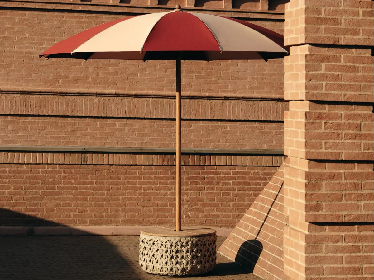 Ombrellone Ginko con base Patio Basket