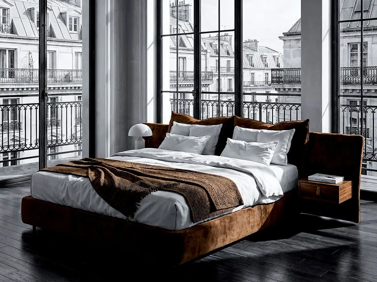 letto con prese USB e le luci segnapasso integrate 